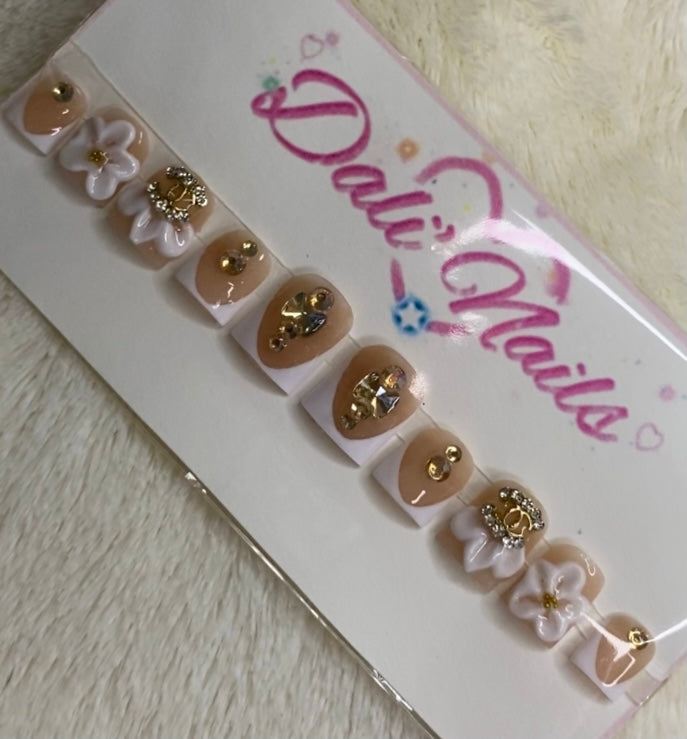 Flower 3D Xshort nails