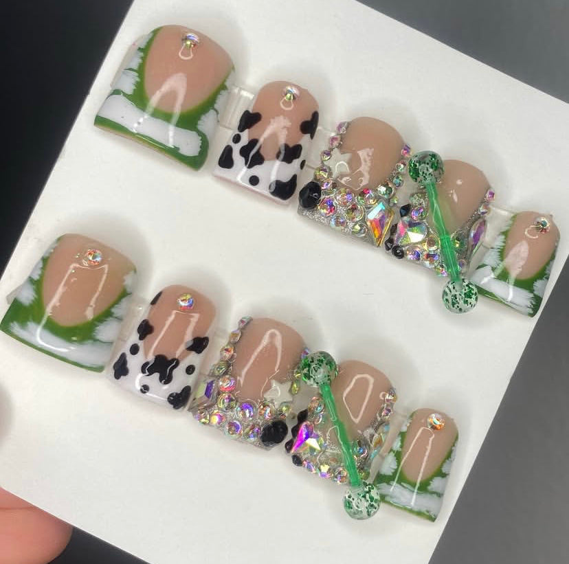 Duck green Nails
